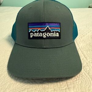 Patagonia Blue and Black Logo Cap